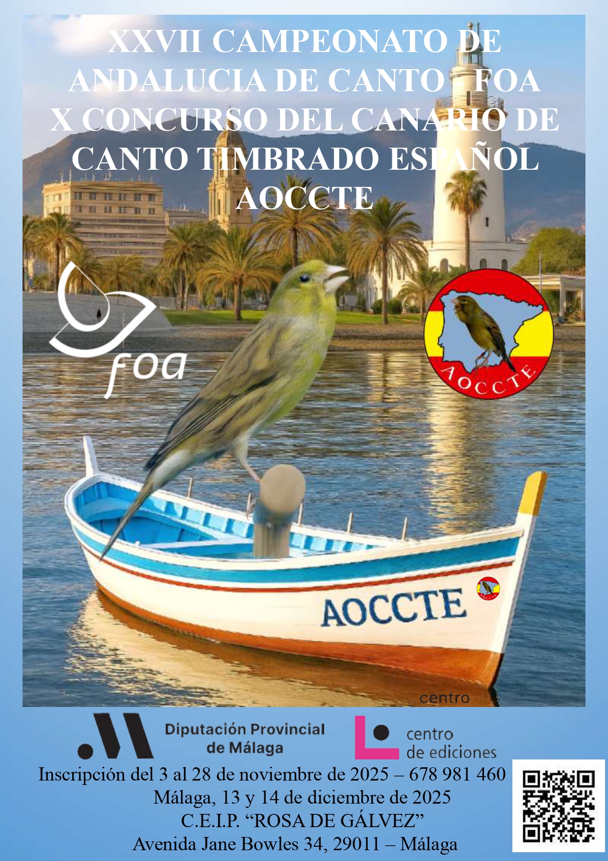 Concurso AOCCTE 2025 - XXVII Campeonato de Andalucía de Canto - FOA